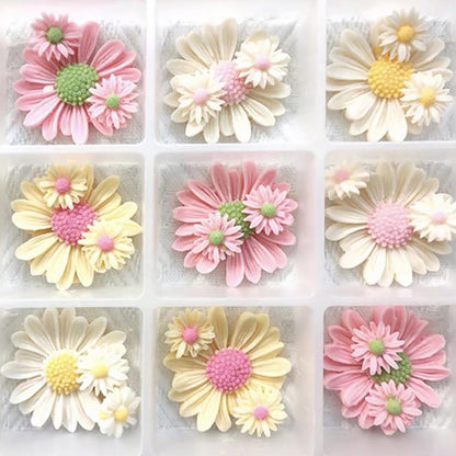 Aromatherapy Soap Mold For Candle Making Kit DIY Flower Handmade Candle Mold