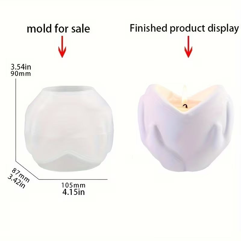Heart Hands Candle Mold Silicone for DIY Crafting, Handmade Soap Making, Resin Art, Aromatherapy Wax, Home Decor & Gifting Projects