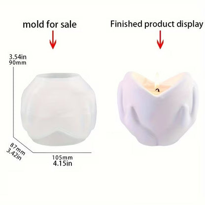 Heart Hands Candle Mold Silicone for DIY Crafting, Handmade Soap Making, Resin Art, Aromatherapy Wax, Home Decor & Gifting Projects