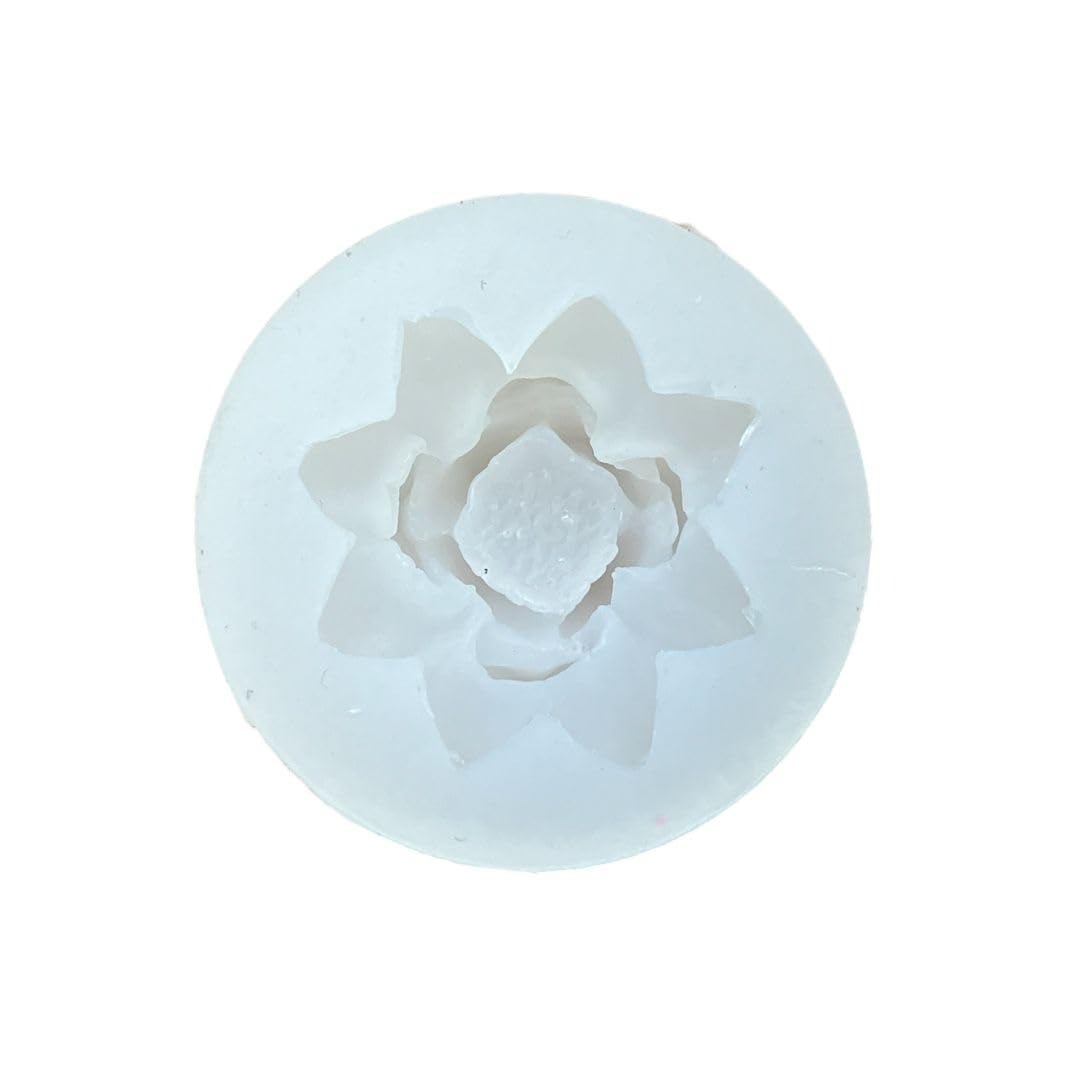 Lotus Flower Shape Silicone Mold 3D for Candle Making Flower Mould for Resin Art and Craft Chocolate Cake DIY