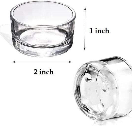 Clear Glass Tealight Holder for Diwali, Christmas (Pack of 6) Glass Tealight Holder, Diwali Gift, Tealight Candle Holder, Candle Stand