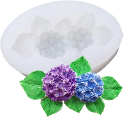 Hydrangea Flower Silicone Mould | 9.1x5.3cm Cake, Candle & Soap Mould