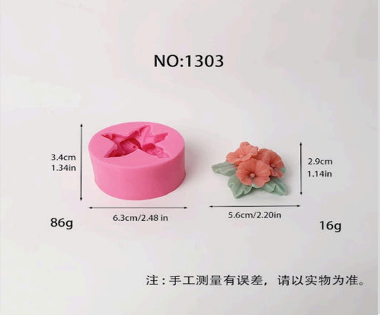 Narcissus flower silicone mold for floral candles and decorative crafts