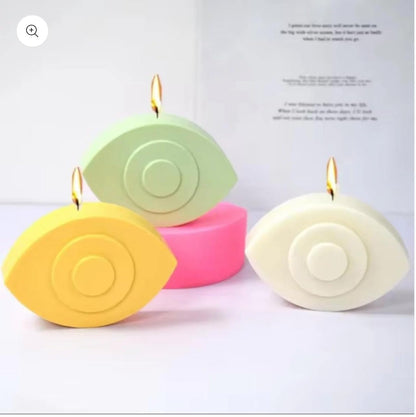 Evil Eye / Nazar Candle Silicone Mould — 3D 12.3 × 8.7 cm Home Decor Mould