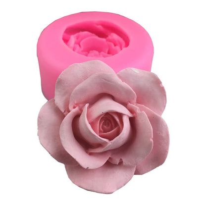 3D peony flower silicone mold
