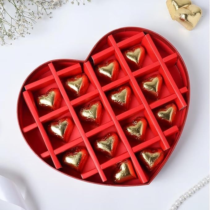 25 Cavity Heart Silicone Chocolate Mould Valentine's Day Heart Silicone Molds Candy Mold for Jelly Homemade Treats Candy Candle Lacquer Seal Making Supplies Couple Gifts