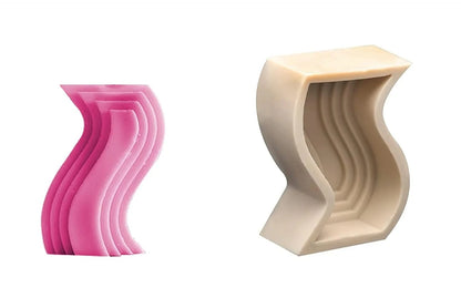 S-shape silicone mould — alternate angle view