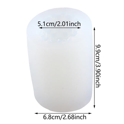 Ball Cylinder Silicone Candle Mould – 3D Cylinder Resin, Aromatherapy & Soap Mould