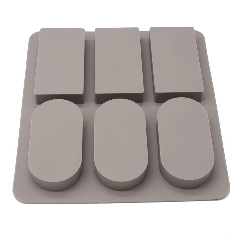 Bloom Creations Oval & Rectangle Silicone Mould — Wax Sachets, Aroma Tablets, Soap & Resin (Reusable)