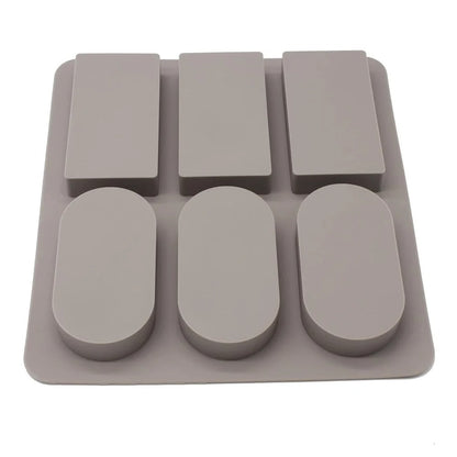 Bloom Creations Oval & Rectangle Silicone Mould — Wax Sachets, Aroma Tablets, Soap & Resin (Reusable)