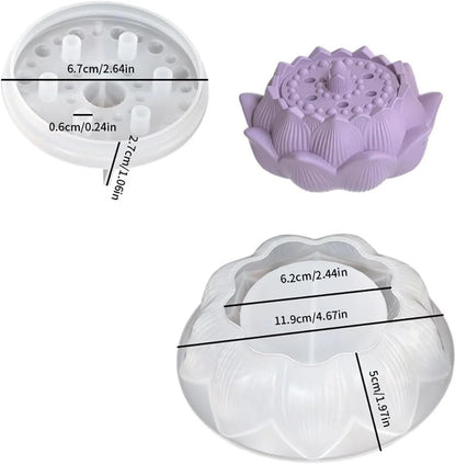 Lotus Flower Silicone Mould — 3D Sacred Flower Candle, Soap & Resin Mould