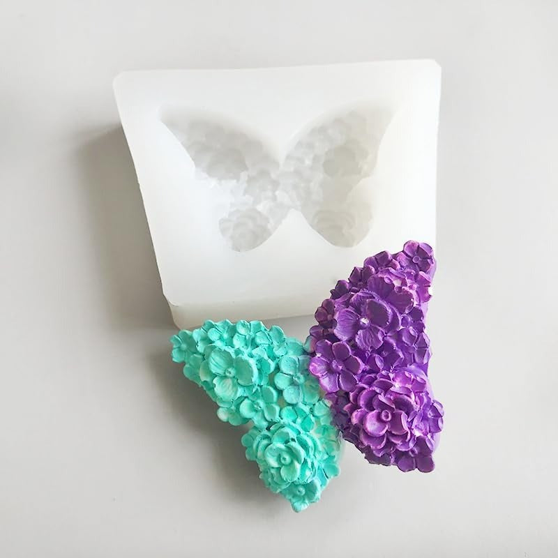 Flower & Butterfly Silicone Mould – Candle, Soap & Resin Art