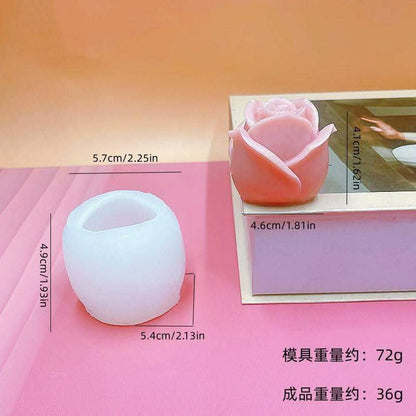 3D Rose Candle mold