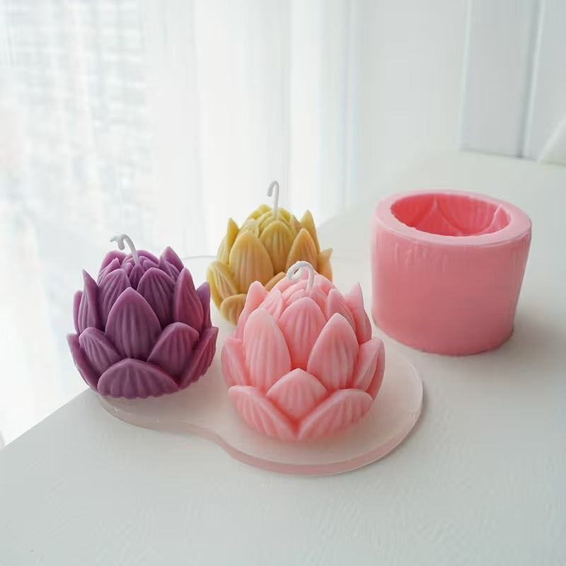 3D Lotus Flower Silicone Mold
