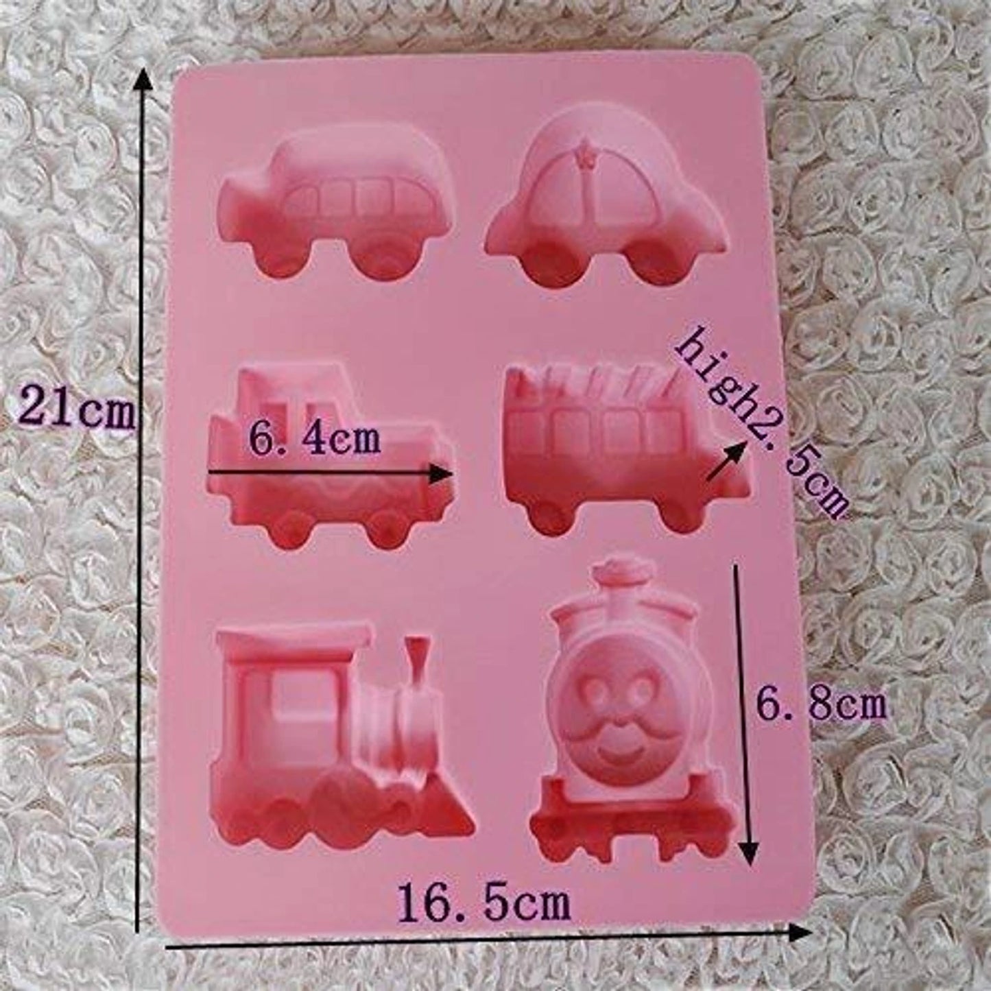 Bloom Creations Silicone Space Theme Mold for Chocolate, Fondant, Candy, Soap, Resin, Baking, Ice Cubes – Astronaut, Rocket, Planet Shapes for DIY Crafts & Kitchen Use, Pink, Food Grade, Reusable.