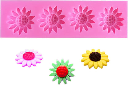 sunflower-shaped silicone mold