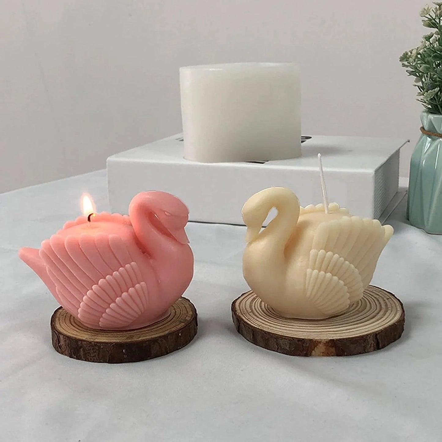 3D Candle Mold Silicone Resin Casting-Mold for DIY Candle Making Cake Fondant Decorating