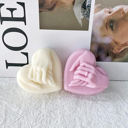Bloom Creations Heart Silicone Candle Mold for DIY Crafting, Soap Making, Resin Art, Home Decor, Handmade Gifts, Durable Food-Grade Silicone Mould for Valentine's Day & Anniversaries