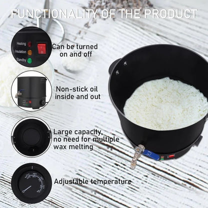 10 Litre Wax & Soap Melter — detailed view | Bloom Creations India