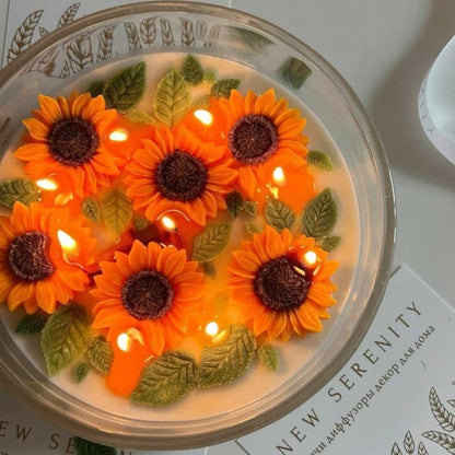 sunflower-shaped silicone mold