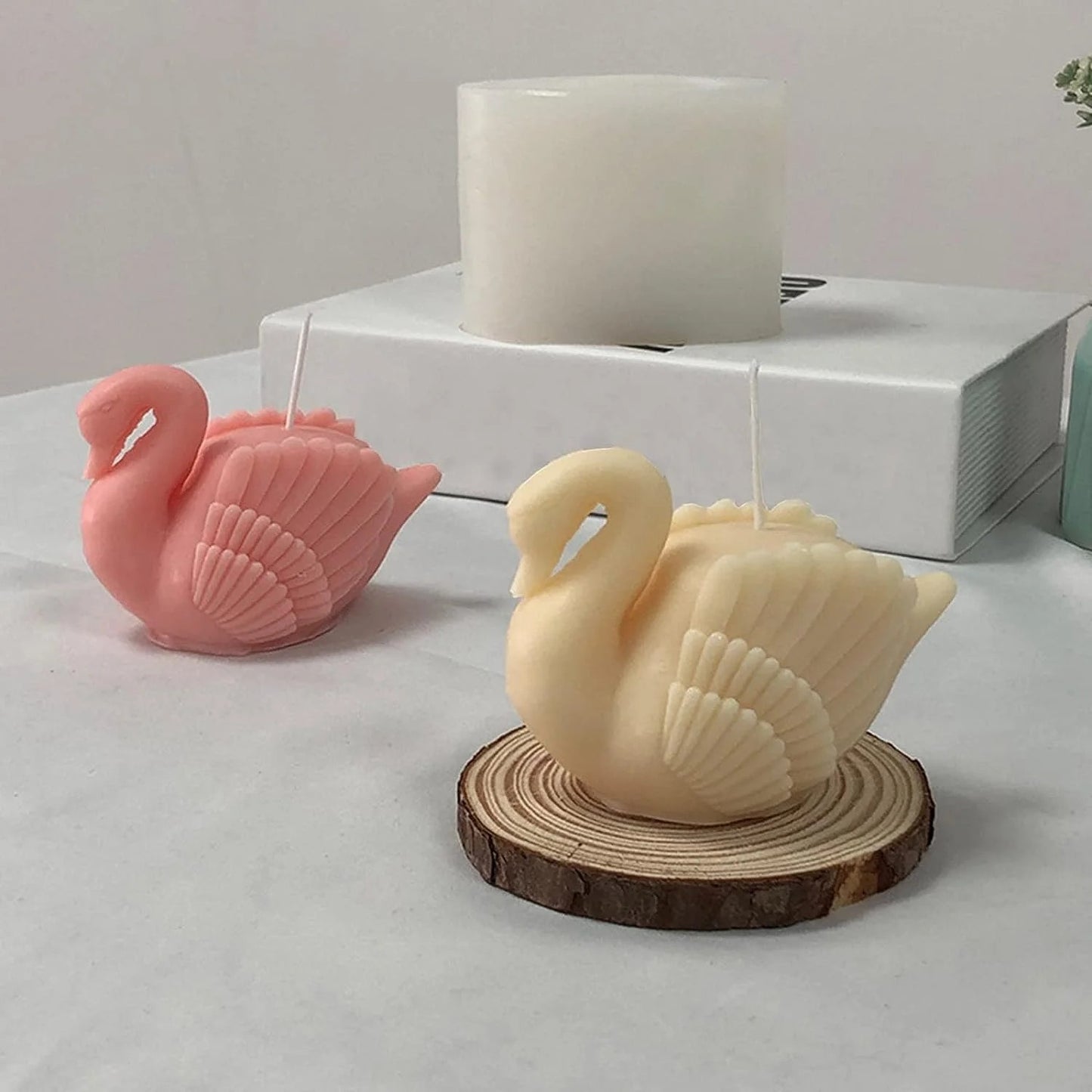 3D Candle Mold Silicone Resin Casting-Mold for DIY Candle Making Cake Fondant Decorating