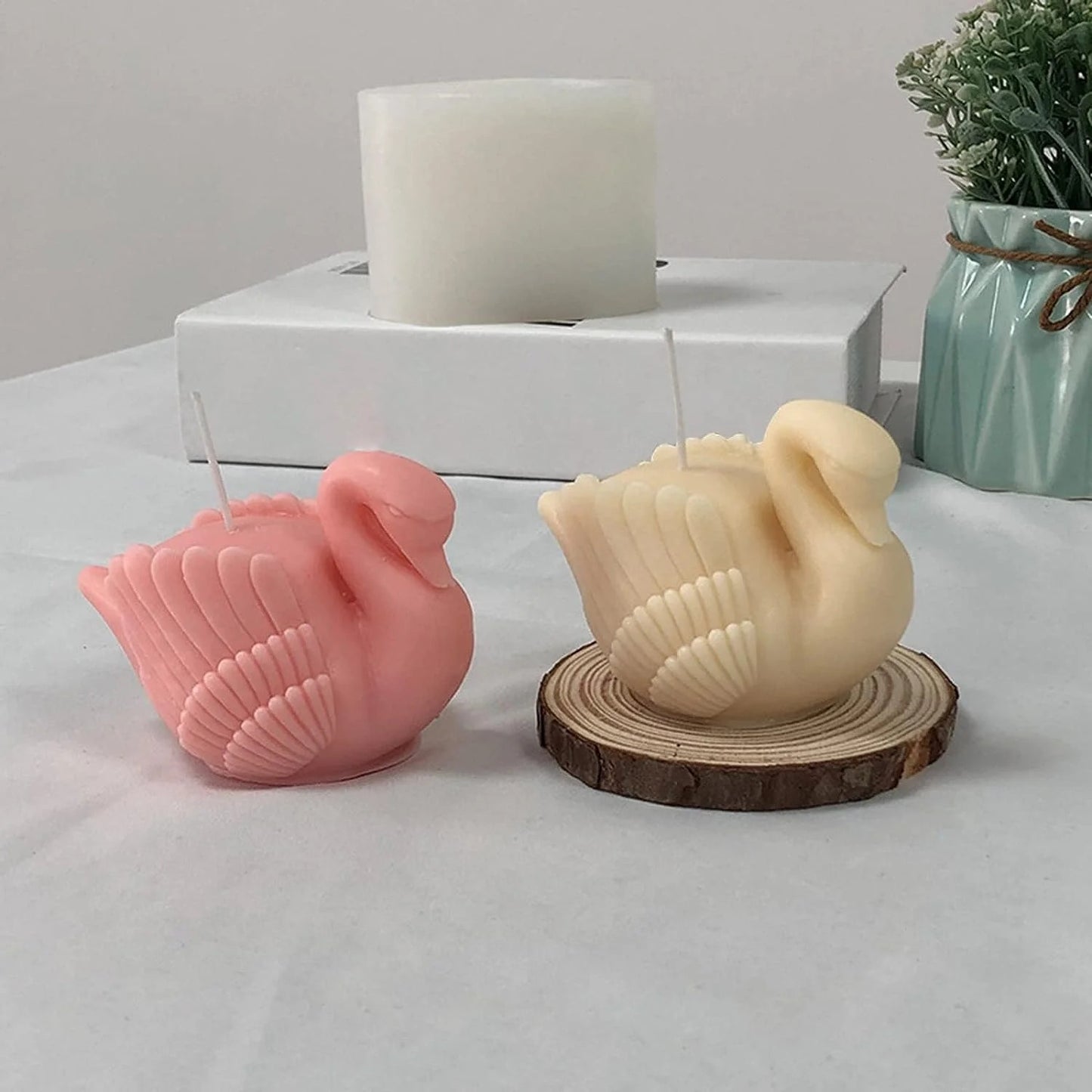 3D Candle Mold Silicone Resin Casting-Mold for DIY Candle Making Cake Fondant Decorating