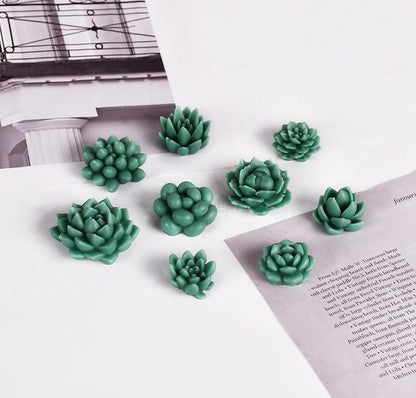 Bloom Creations Succulent Silicone Mold for Candle Making, Soap Crafting, Resin Art & DIY Projects, Flexible Reusable Non-Stick Mould for Home Decor, Gifting & Artistic Creations