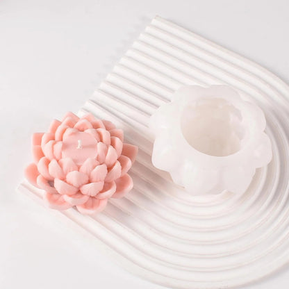 Lotus Silicone Mould Type A – Early Riser 3D Lotus Candle & Aromatherapy Stone for Diwali Pooja Mandir ₹345