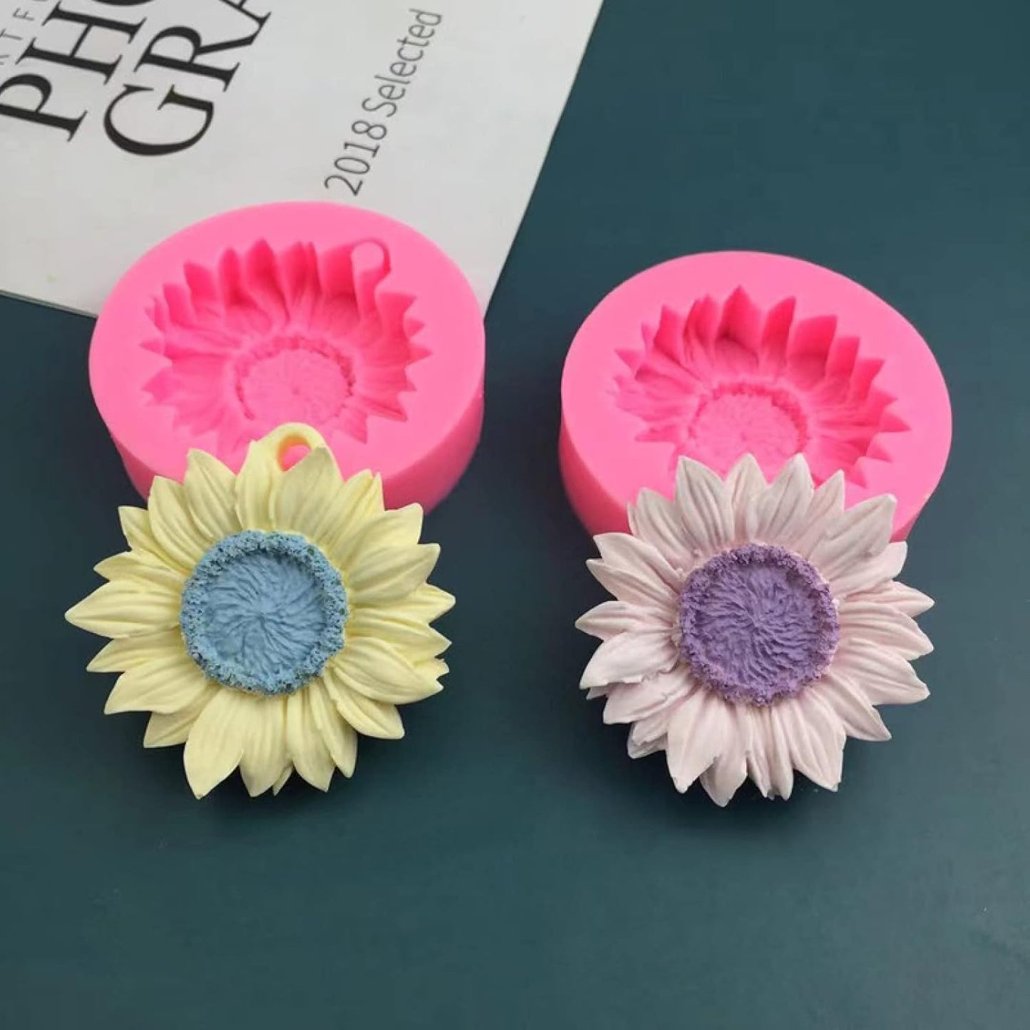 sunflower-shaped silicone mold