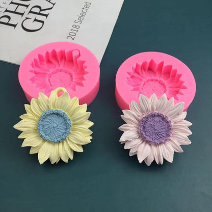 sunflower-shaped silicone mold