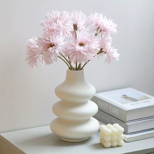 Spiral Stacked Ring Flower Vase Silicone Mold 15cm — Resin Cement Plaster | Bloom Creations India