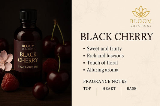 Black Cherry fragrance oil 100ml for candle making — rich fruity dessert scent