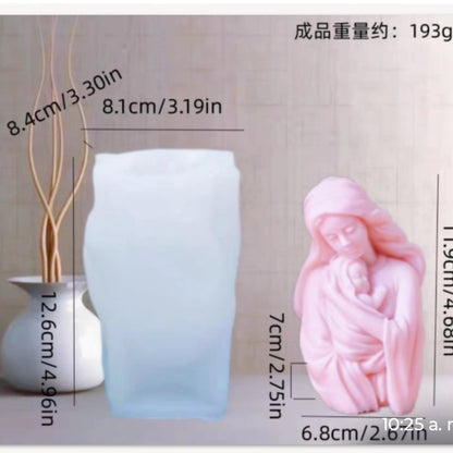 Mother-and-baby mould reference chart showing 12.6 cm mould height and 11.9 cm finished casting height