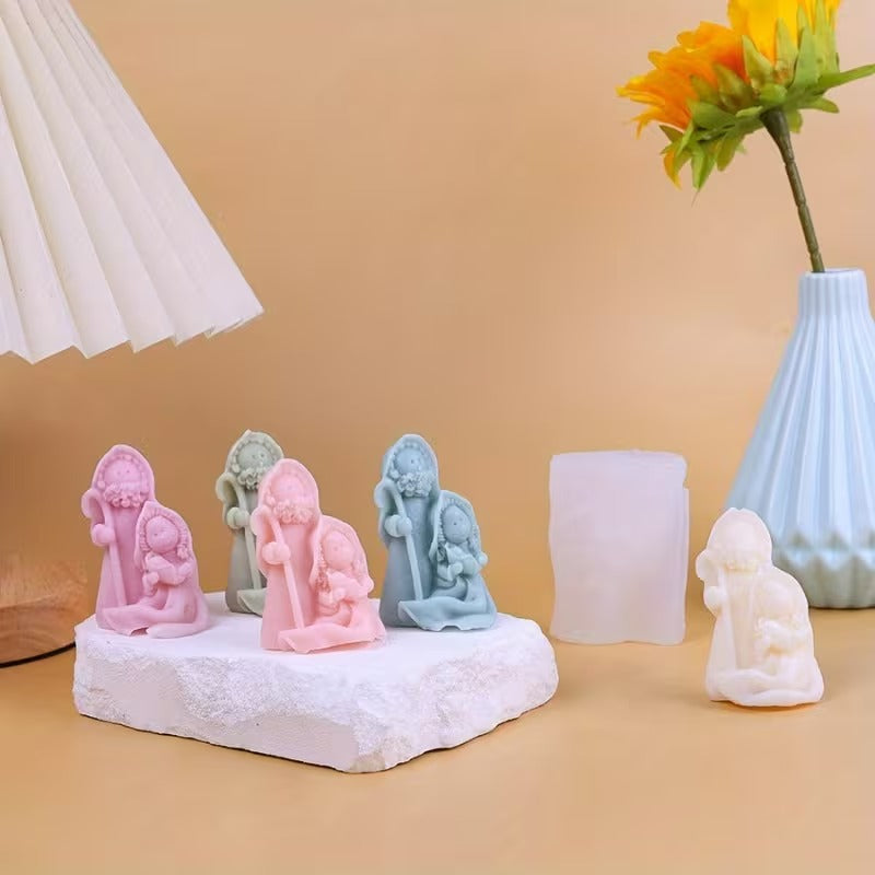 Christmas Nativity Silicone Mould | Religious Candle & Resin Mould