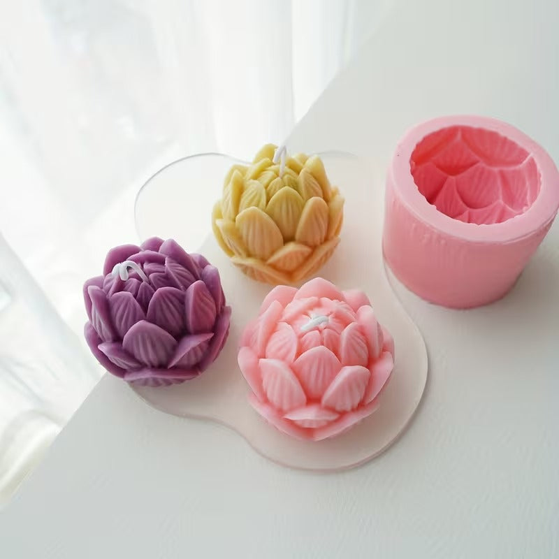 3D Lotus Flower Silicone Mold