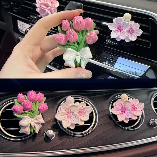 3D tulip flower bouquet silicone fondant mold for candles, cakes, and crafts