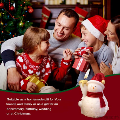 3D Broom Snowman Silicone Candle Mould | Christmas Wax & Fondant Mould