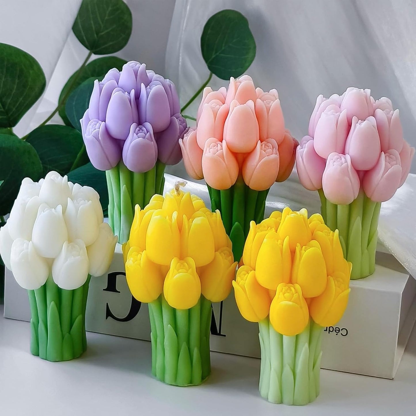 Tulip Bouquet Silicone Candle Mould | 3D Flower Bouquet Mould