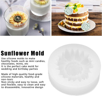 sunflower-shaped silicone mold