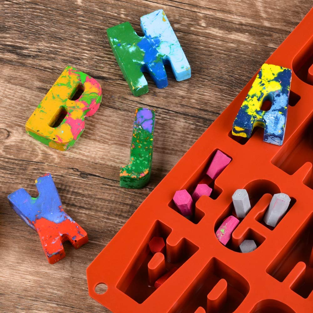26 Cavities Silicone letters Mold Alphabet Chocolate Silicone Baking Mold Concrete mould