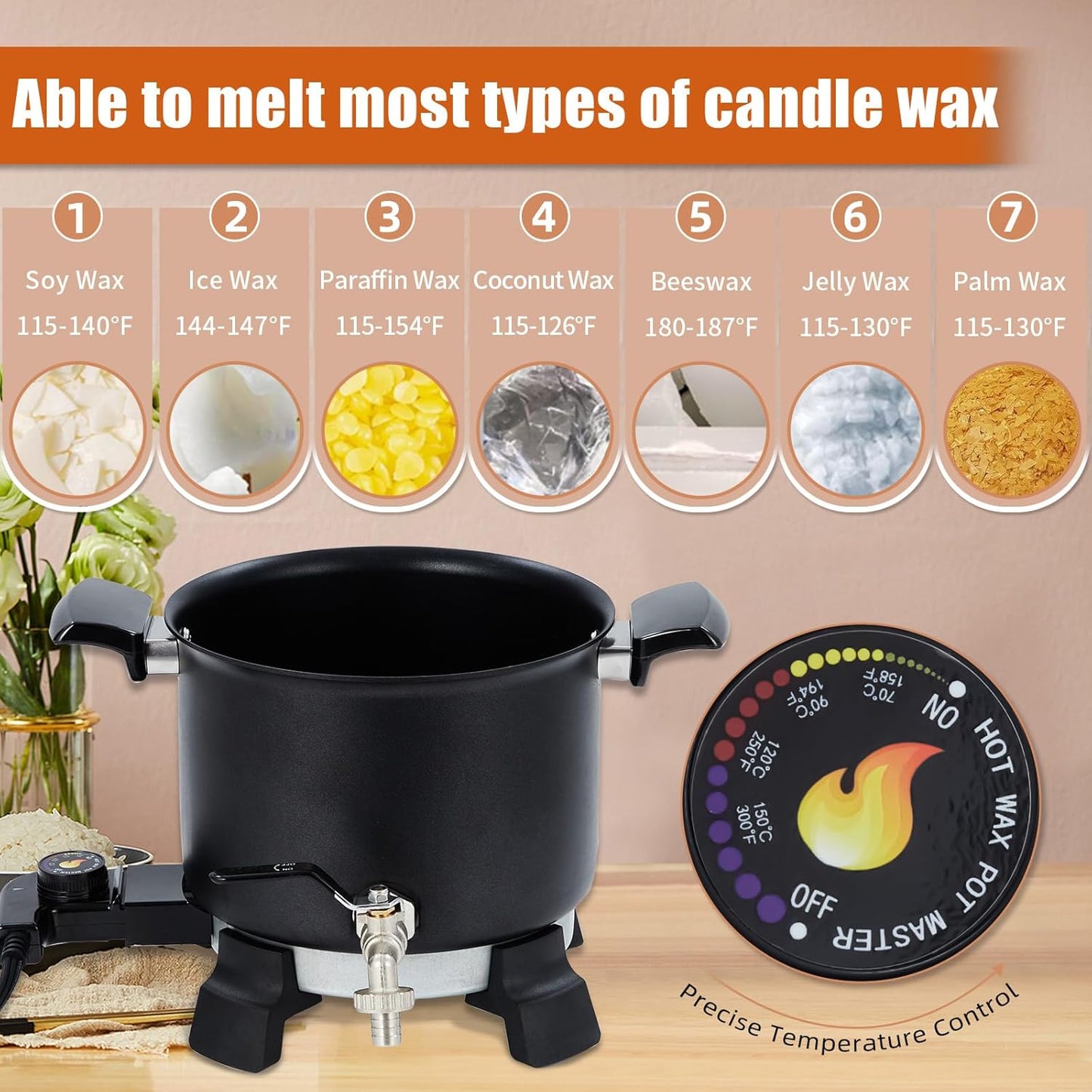 5 Litre Wax & Soap Melter — size reference | Bloom Creations India