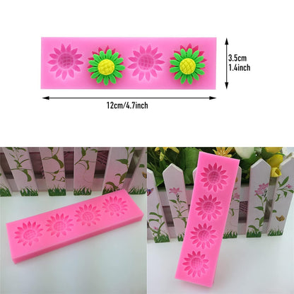 sunflower-shaped silicone mold