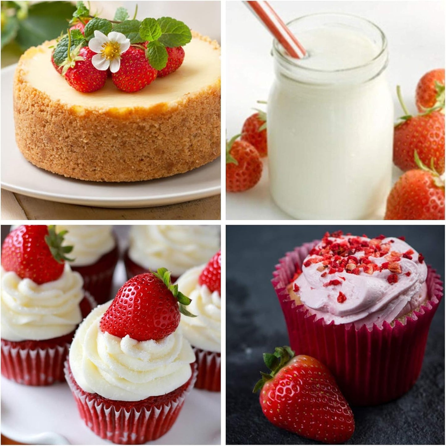 4 Cavity Strawberry Silicone Mold | Realistic Fruit Wax Soap Candle Mold 7x7.3cm