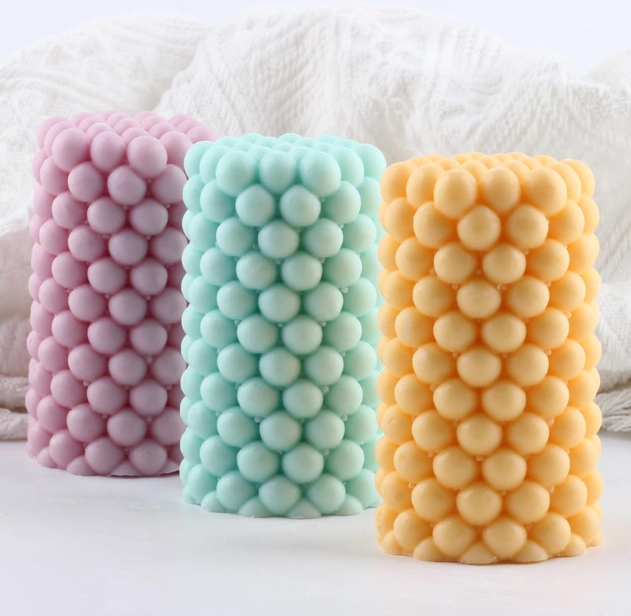 Ball Cylinder Silicone Candle Mould – 3D Cylinder Resin, Aromatherapy & Soap Mould