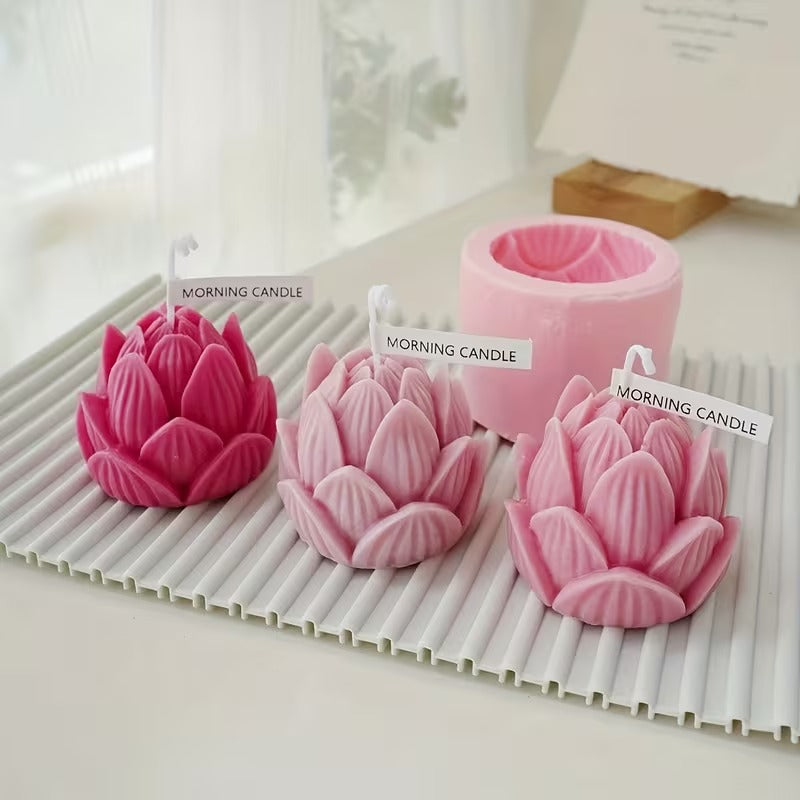 3D Lotus Flower Silicone Mold