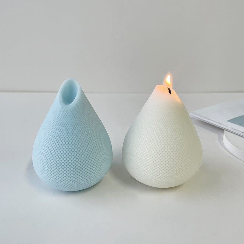 Geometric water drop silicone mold for sculptural decorative candles