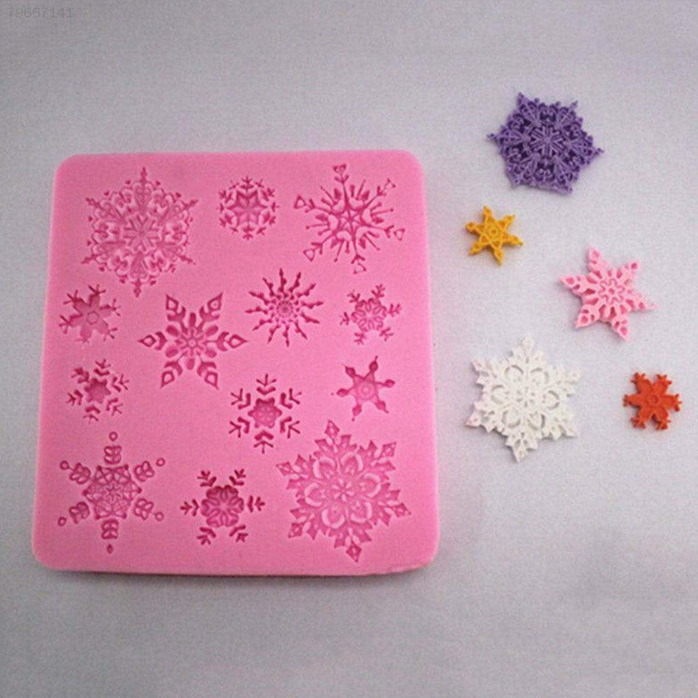 Snowflake silicone candle mold for festive winter and Christmas candles