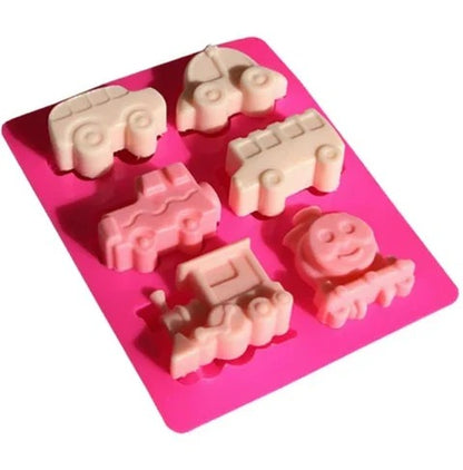 Bloom Creations space theme silicone mold — astronaut, rocket, planet for chocolate, soap, and candles
