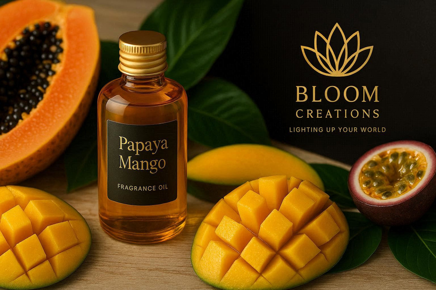 Papaya Mango fragrance oil for candle making — sweet tropical fruit scent