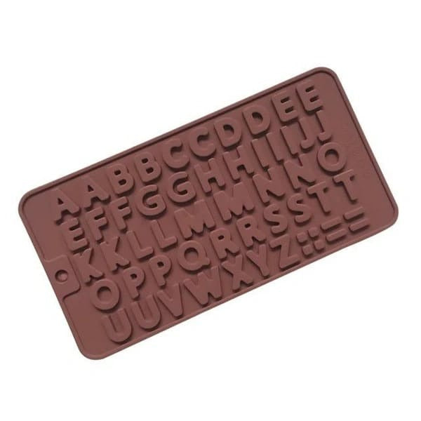Alphabet silicone mold for letter candles, chocolates, and decorative crafts